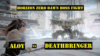 Defeat Deathbringer Horizon Zero Dawn with Bow Only in The Grave  Hoard Main Mission Gameplay [upl. by Maryjo]