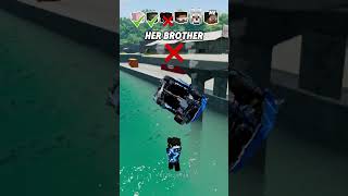 Help Me Get My Crush Attention In A Car Jump Challenge 🚗🏝️ shorts beamngdrive [upl. by Jovia]