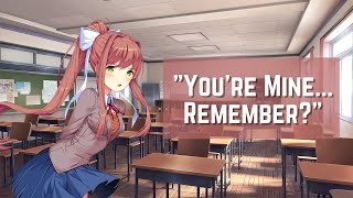 Spoilers Youre mine remember  Yandere Monika x Listener  F4A  DDLC [upl. by Ymma]