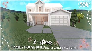 35K BLOXBURG FAMILY HOUSE BUILD 2STORY NO ADVANCED PLACEMENT [upl. by Gianina]