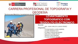 LEVANTAMIENTO TOPOGRAFICO CON TEODOLITO ELECTRONICO [upl. by Erlond]