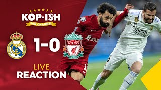 REDS BOW OUT OF UCL  REAL MADRID 10 LIVERPOOL  LIVE INSTANT MATCH REACTION amp PLAYER RATINGS [upl. by Rimas520]