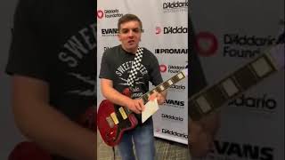 Auto Lock Guitar Straps from daddario 🎸🙌🏻 sweetwatersound gearfest petesdiary [upl. by Wait]