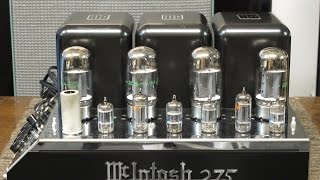 Review Mcintosh MC275  McIntosh MC275 Stereo Amplifier SYLVANIAVT12AX7 [upl. by Lonna]