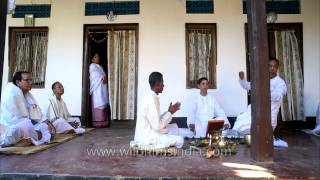 Manipuri bridegrooms blessing by parents [upl. by Eppie401]