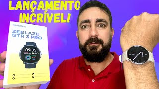 REVIEW DO SMARTWATCH ZEBLAZE GTR 3 PRO  TÁ CHEIO DE NOVIDADES TELA AMOLED COM AOD SIRI MSG E [upl. by Cope346]