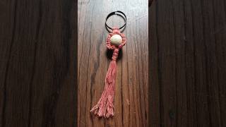 Macrame keyring idea diy craft threadcraft macrame keyring [upl. by Lotson]