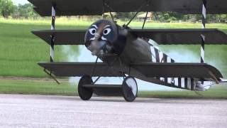 Giant 65 RC and REAL Triwing FOKKERS FLY [upl. by Bleier]