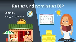 Reales und nominales BIP Bruttoinlandsprodukt einfach erklärt [upl. by Eiddet]