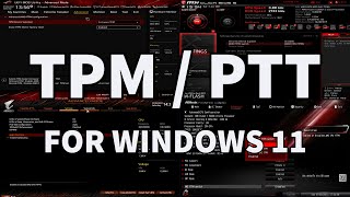 How To Enable TPM  PTT on EVERY Motherboard ASUS MSI Gigabyte ASRock amp BIOSTAR [upl. by Llerdnam126]