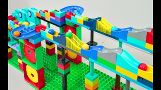 Wonder World Trix Up Stairs Track  Lego Marble Run Race ASMR  Vtech Marble Rush ASMR [upl. by Adnaluoy]