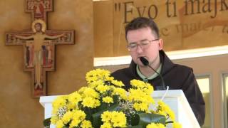 Morgengebet Pater Stanko Cosic  Jugendfestival in Medjugorje 2015 [upl. by Greerson]