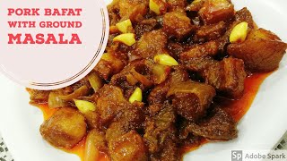 Pork bafat with ground masala l Traditional pork bafat recipe l Dukramaas l Mangalorean pork recipe [upl. by Nuawed]