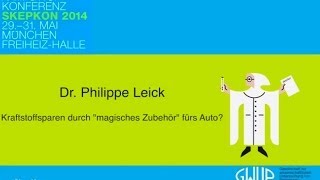 Kraftstoffsparmythen Dr Philippe Leick Skepkon [upl. by Enialehs]