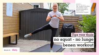 Billen amp Benen Workout krachttraining zonder squats of lunges  Thuis Workout [upl. by Marne]