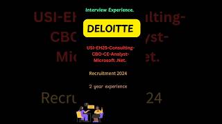 Deloitte Interview Questions for Experience Net Analystshorts deloitte interview experience [upl. by Ekeiram]