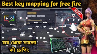 Best Keymapping for free fire PC 🎯  msi app player 5 Easy Custom HUD For New Emulator Players 🔥 [upl. by Neyr175]