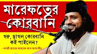 মারেফতের কোরবানী  গরু ছাগল উট দুম্বার কোরবানি কই পাইলেন কাজী জাবের আহমেদ sufiattoprokash [upl. by Sidras]