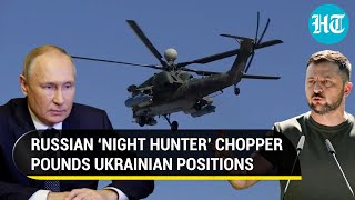 Putins Mi28N night hunter helicopter hunts Ukrainian tanks armoured vehicles I Watch [upl. by Aeki403]