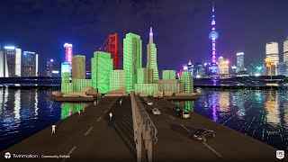 2024 3D happy new year animation2024祝大家新年快乐TWINMOTION [upl. by Ahsemot]