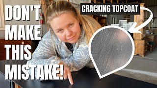 AVOID THIS MISTAKE CRACKING TOP COAT ISSUE SOLVED [upl. by Maurey234]