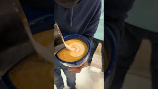 Specialty coffee  Latte Art  Barista Skills  Latte amp Spanish Latte Art [upl. by Chiang531]