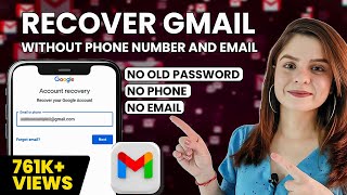 How to Recover Gmail Without Phone number and Email  Reset Gmail Password without code 2024 [upl. by Val]