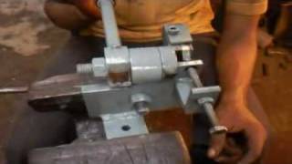 spring end loop hook bending  opening manual jig tool fixture mp4 [upl. by Nosaj]