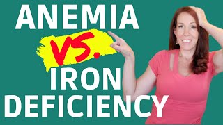 LOW HEMOGLOBIN vs LOW FERRITIN What is the Difference between anemia amp iron deficiency [upl. by Agnese]