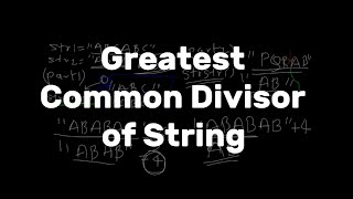 Leetcode 1071  Greatest Common Divisor of String  solving in C language [upl. by Ilah39]