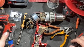 Cambio de carbones Milwaukee 2601 M18 18v lo hacemos juntos en vivo [upl. by Esekram]