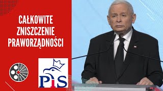 Konferencja prasowa Prezesa PiS J Kaczyńskiego Całkowite zniszczenie praworządności [upl. by Aihsal]