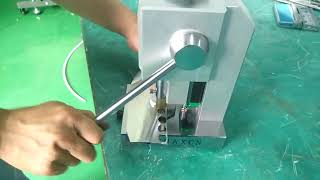 Manual Die Punching Cutter For Coin Cell ElectrodeWWWTMAXCNCOM [upl. by Salb430]