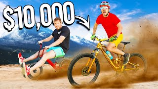 100 VS 10000 MOUNTAIN BIKES [upl. by Laehctim]