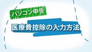 パソコン申告 医療費控除の入力方法 [upl. by Suzanne]