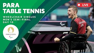 Para Table Tennis  Wheelchair Men’s Singles SemiFinals  Day 10 [upl. by Aluor]