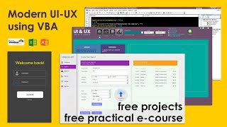 VBA UI UX1 Build Professional UI with UserForm Lots of design tips Project download free [upl. by Gad]