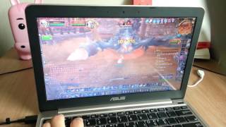 intel atom x5Z8350 gaming  World of Warcraft [upl. by Oznerol747]