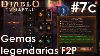 Gemas legendarias como F2P en Diablo Immortal 7c DI Guía [upl. by Engapmahc]