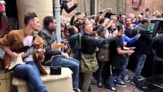 Red Hot Chili Peppers exit Bologna hotel [upl. by Neral159]