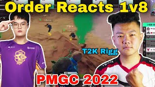 😳 NV Order Reaction on T2K Rigg 1v8 in PMGC 2022 🔥 [upl. by Erdnaek]