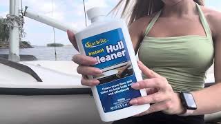 STAR BRITE Instant Hull Cleaner  Easily Remove Stains Scum Lines amp Grime for Boat Hulls [upl. by Einnol]