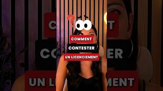 Comment contester un licenciement  👀 droitsocial droit licenciement droit [upl. by Aneala]