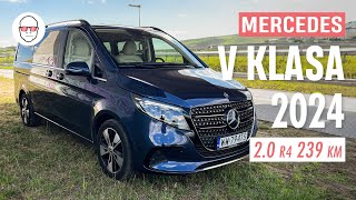 Mercedes V Klasa 2024 V300d test PL Pertyn Ględzi [upl. by Anovahs]