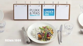 REMA 1000 Plukk amp Miks  Middag på 123 [upl. by Reprah]