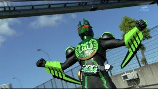 Kamen Rider OOO Gatakiriba First Henshin And Battle [upl. by Ecire]