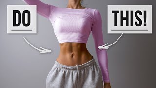 Get FEMININE ABS amp WAIST with this Home Ab Workout Intense No Equipment At Home [upl. by Einnov]