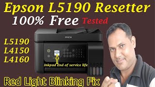 Epson L5190 Resetter  Epson L5190 end of service life  How to reset Epson L5190 Printer [upl. by Oicnoel879]