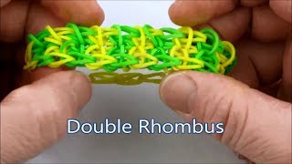 How to make the Double Rhombus bracelet on the Rainbow Loom [upl. by Floridia]