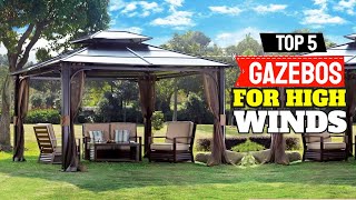 5 Best Portable Gazebos For High Winds In 2022  Best Camping Gazebo Reviews [upl. by Heda]